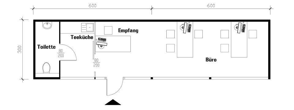 Beispielplanung, Grundriss